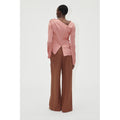 Asymmetrical Long Sleeve Top - Rose Tan