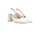 Biamaralyn Slingback Patent - Off White