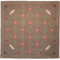 Eliza Silk Scarf Small - Dark Earth