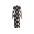 Midi Fitted Dress - Chocolate Combo