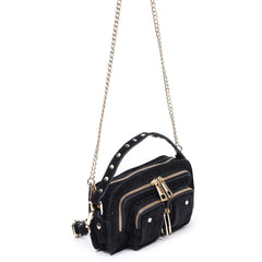 Helena Suede W. Gold - Black