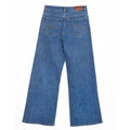Megan Denim Wide Leg Pants - Washed Blue