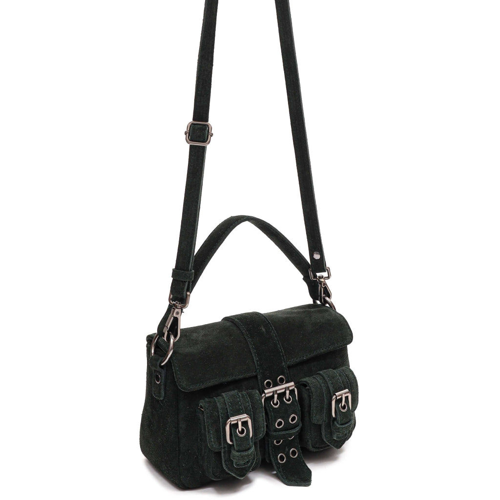 Small Honey Buckle Suede - Dark Green