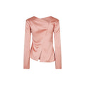 Asymmetrical Long Sleeve Top - Rose Tan