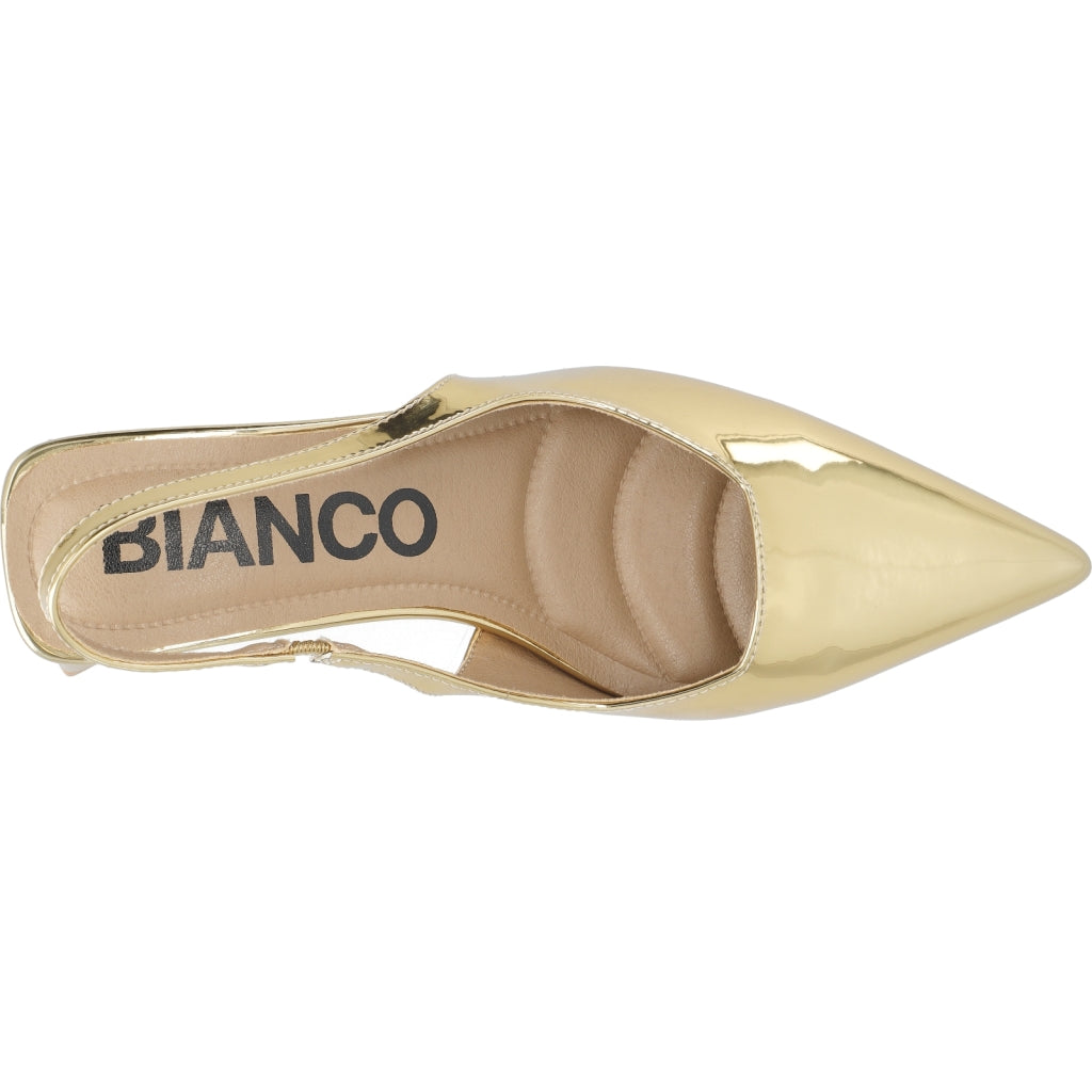 Biamaralyn Slingback Patent - Gold