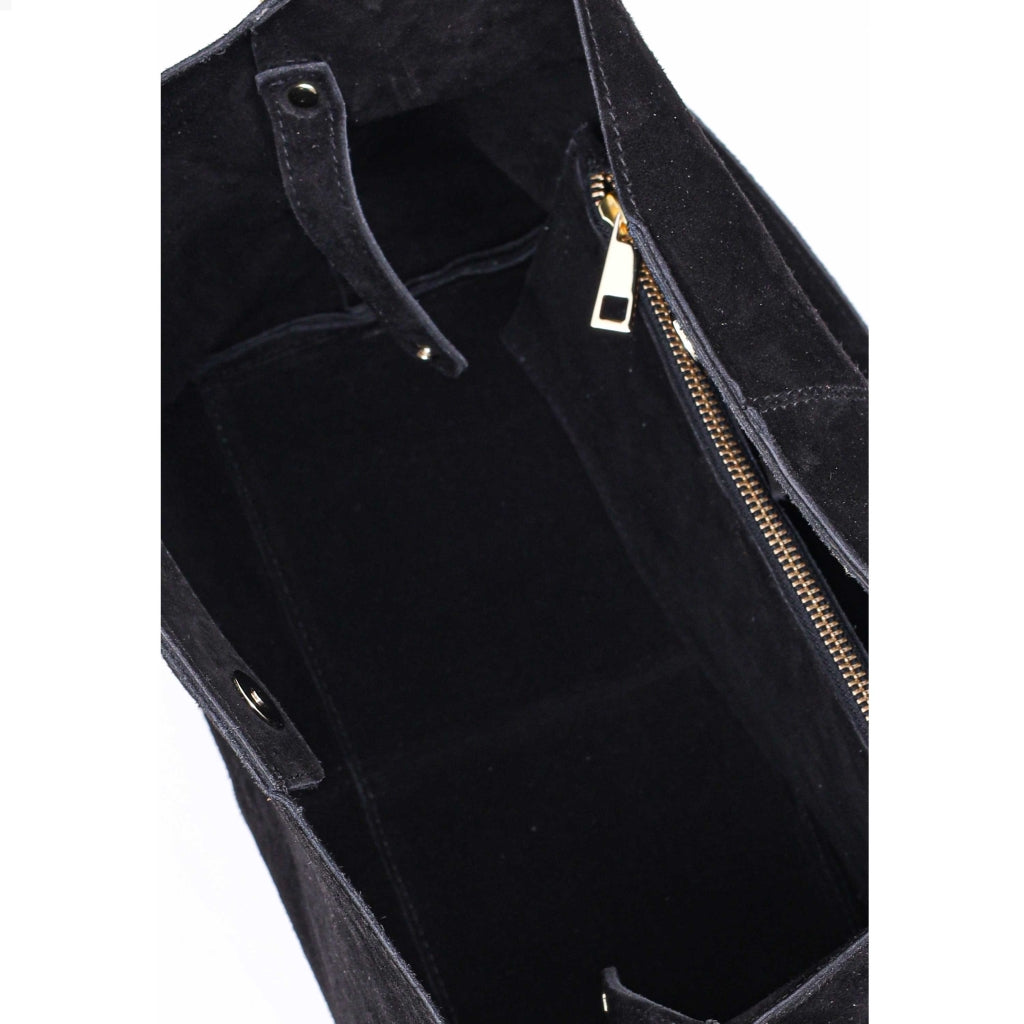 Chiara Suede W. Gold - Black