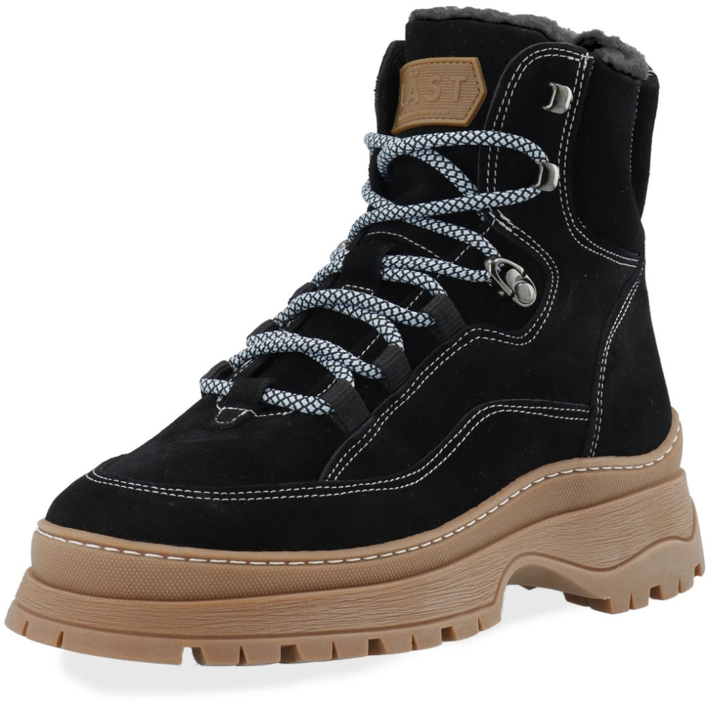 Downhill Leather/Suede - Black/Warm Lining