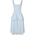 Elevated Bustier Dress - Light Blue Bloom