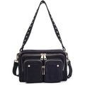 Ellie Suede - Navy med guld