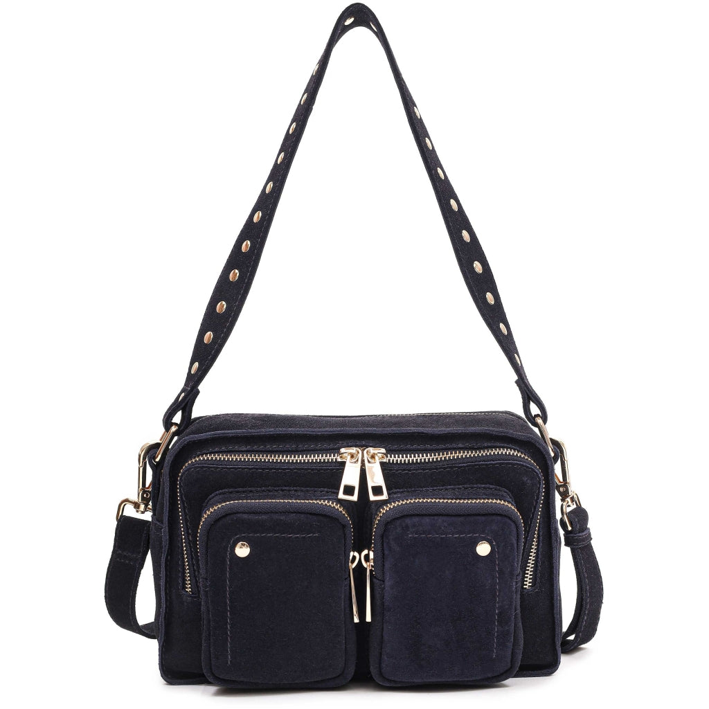 Ellie Suede - Navy med guld