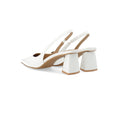 Biamaralyn Slingback Patent - Off White