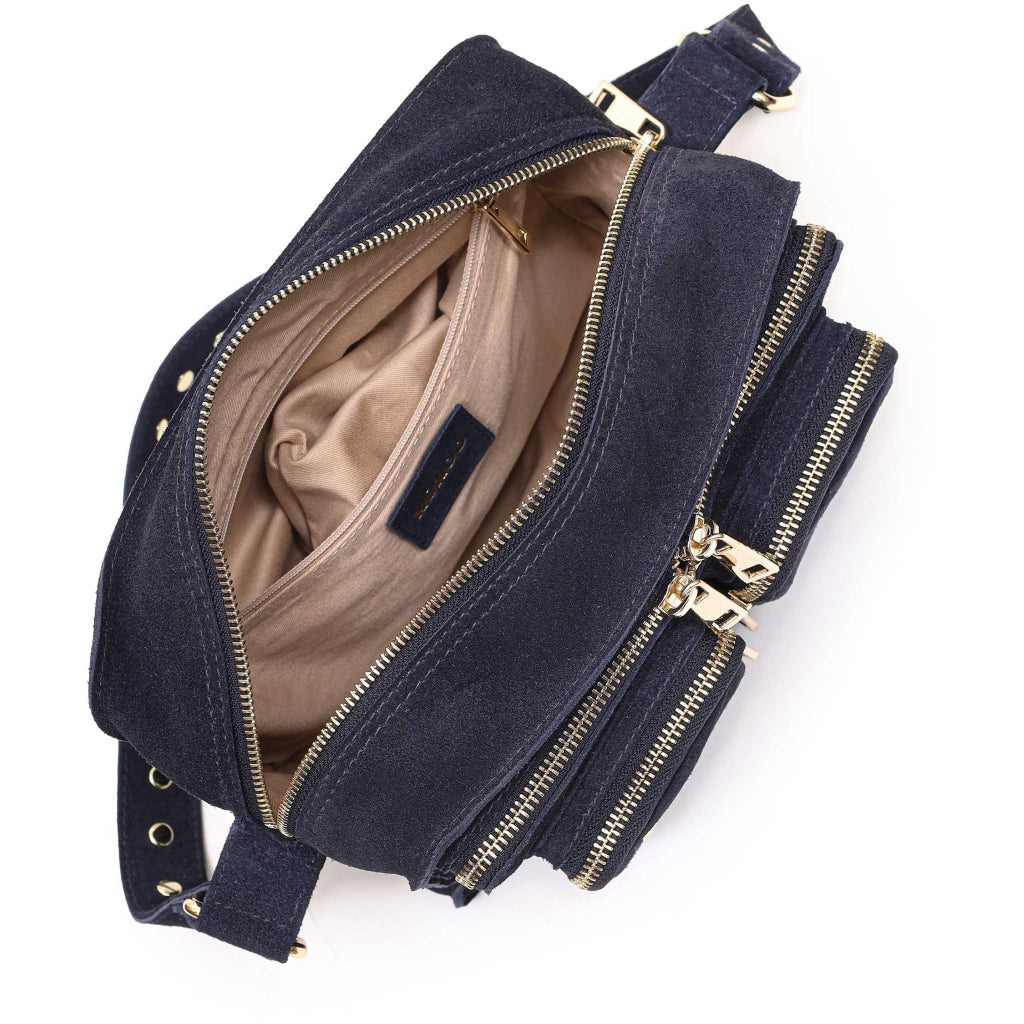 Ellie Suede - Navy med guld