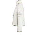 Iben Zip Jacket - White Alyssum/Green