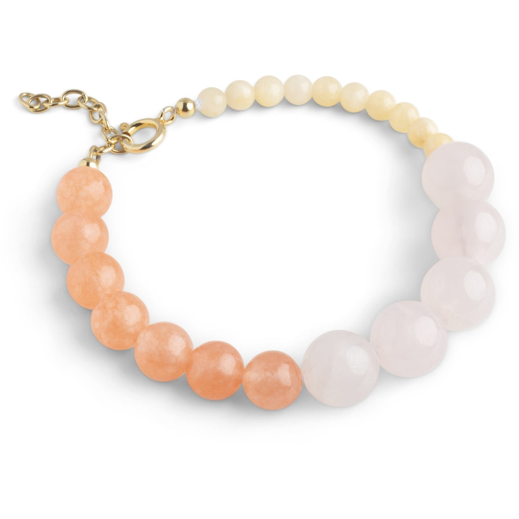 Tahlia Bracelet - Orange/Light Pink/Light Yellow