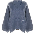 Sofie V-Neck Sweater - Blue