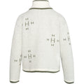 Iben Zip Jacket - White Alyssum/Green