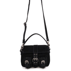 Small Honey Buckle Suede - Black