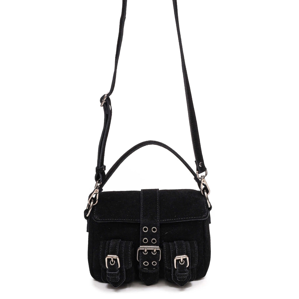 Small Honey Buckle Suede - Black