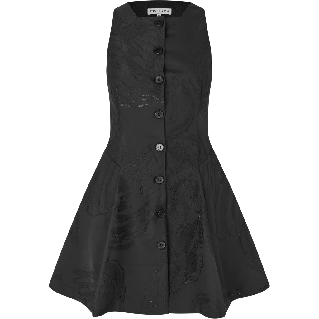 Button-Up Mini Dress - Swans