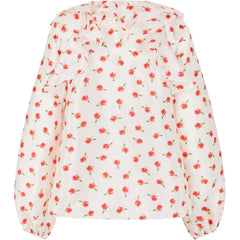 Multi Ruffle Raglan Top - Ditzy Petunia