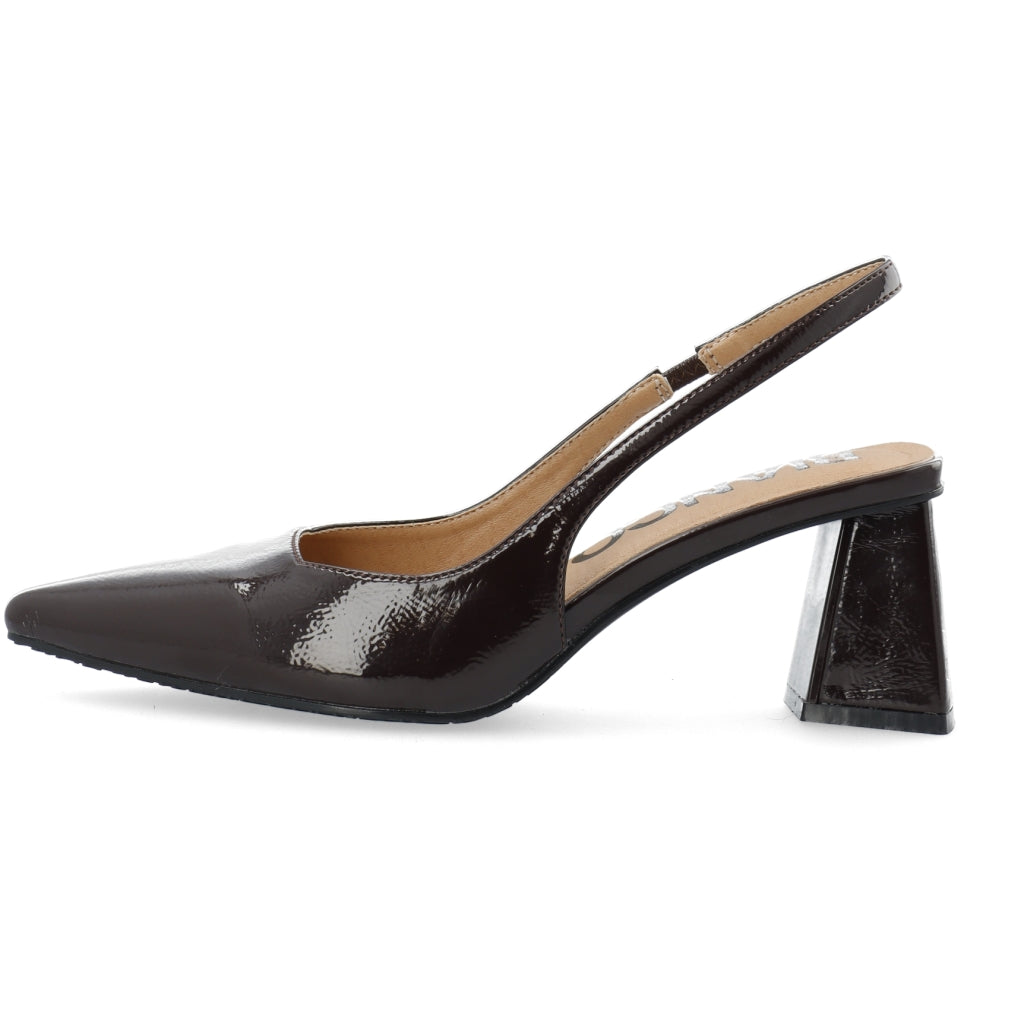 Biamaralyn Slingback Patent - Brown