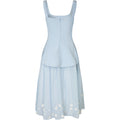 Elevated Bustier Dress - Light Blue Bloom