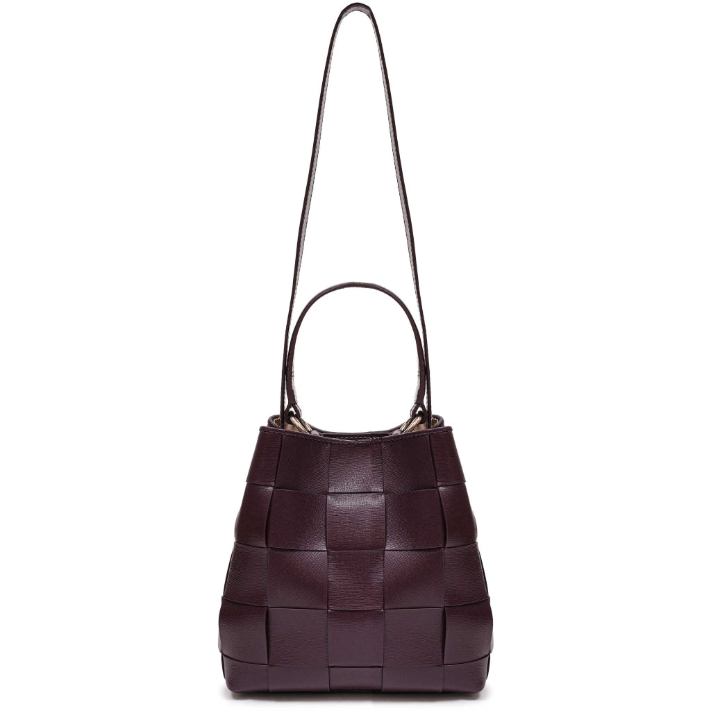 Small Chiara Braided Florence W. Gold - Bordeaux