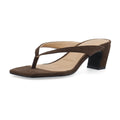 Biaspice Toe Post Faux Suede - Brun