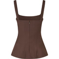 Elevated Structured Top - Cocoa