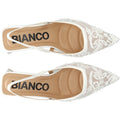 Biamaralyn Slingback Beaded Mesh - Off White