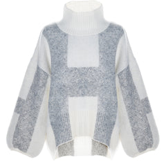 Isa Sweater - Offwhite With Grey