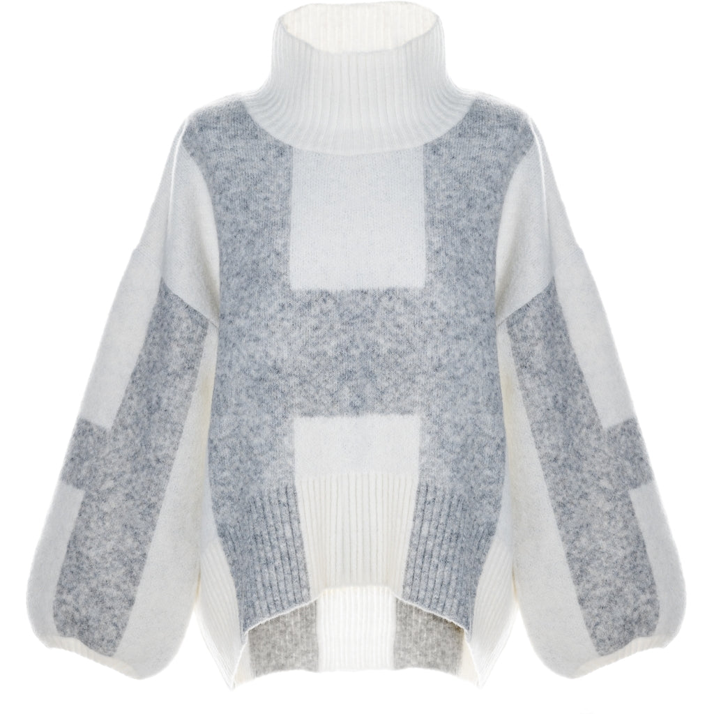 Isa Sweater - Offwhite With Grey