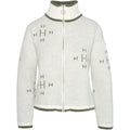 Iben Zip Jacket - White Alyssum/Green