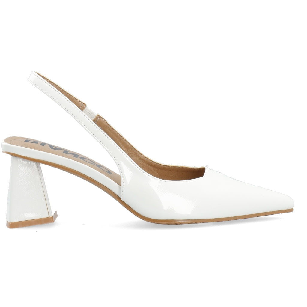 Biamaralyn Slingback Patent - Off White