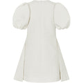 Angled Pleat Mini Dress - Artist Flower Relief