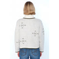 Iben Zip Jacket - White Alyssum/Green
