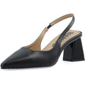 Biamaralyn Slingback Smooth Faux Leather - Black
