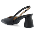 Biamaralyn Slingback Smooth Faux Leather - Black