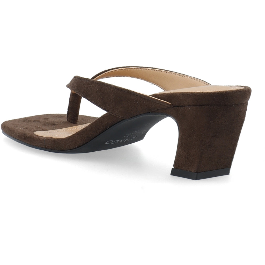 Biaspice Toe Post Faux Suede - Brun