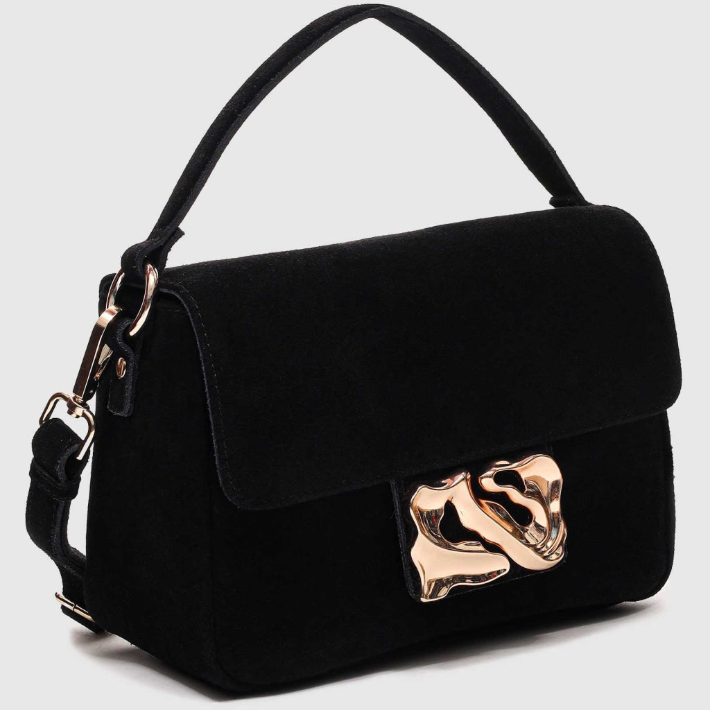 Honey Icon Suede - Black W. Gold