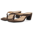 Biaspice Toe Post Faux Suede - Brun