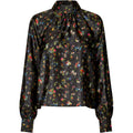 Gathered Long Sleeve Top - Magnolia Garden