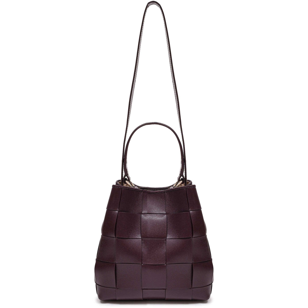 Small Chiara Braided Florence W. Gold - Bordeaux
