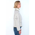 Iben Zip Jacket - White Alyssum/Green