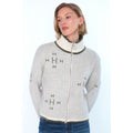 Iben Zip Jacket - White Alyssum/Green
