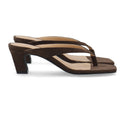 Biaspice Toe Post Faux Suede - Brun