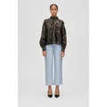 Gathered Long Sleeve Top - Magnolia Garden