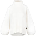 Fam Patch Short Sweater - White Alyssum