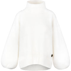 Fam Patch Short Sweater - White Alyssum