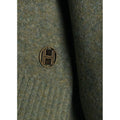 Fam Patch Long Sweater - Winter Moss
